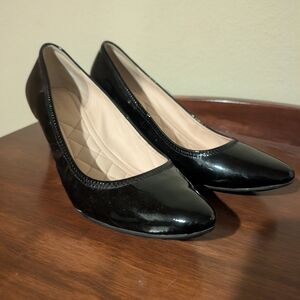 Black Patent Ballet Flats - Women's Classic Slip-On